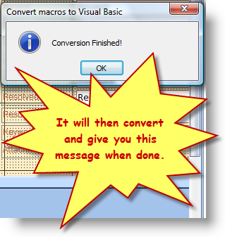 Conversion Finished Dialog
