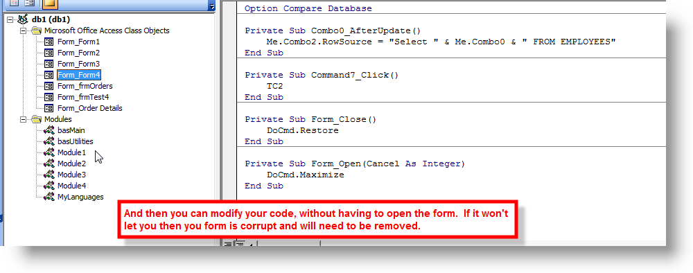 Get to code window (screenshot 05)